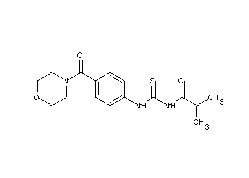 2-methyl-N-({[4-(4-morpholinylcarbonyl)phenyl]amino}carbonothioyl)propanamide