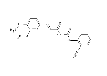 N-{[(2-cyanophenyl)amino]carbonothioyl}-3-(3,4-dimethoxyphenyl)acrylamide - Click Image to Close