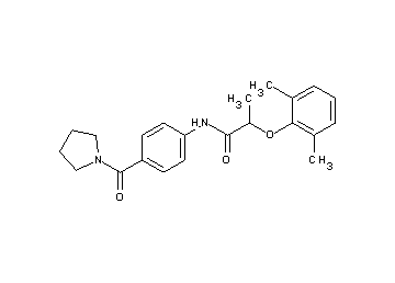 2-(2,6-dimethylphenoxy)-N-[4-(1-pyrrolidinylcarbonyl)phenyl]propanamide