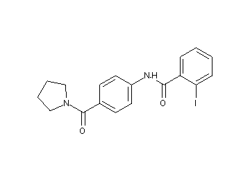 2-iodo-N-[4-(1-pyrrolidinylcarbonyl)phenyl]benzamide