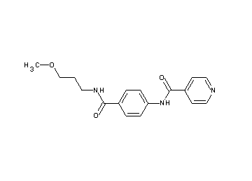 N-(4-{[(3-methoxypropyl)amino]carbonyl}phenyl)isonicotinamide