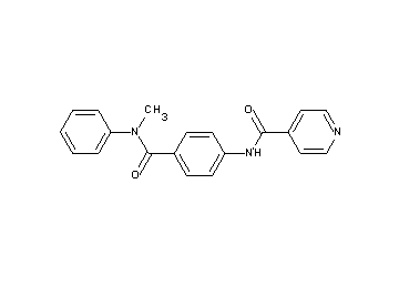 N-(4-{[methyl(phenyl)amino]carbonyl}phenyl)isonicotinamide - Click Image to Close