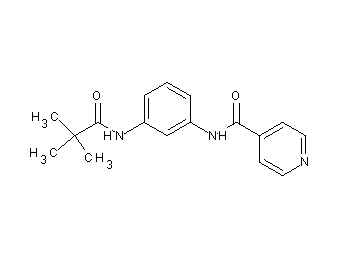 N-{3-[(2,2-dimethylpropanoyl)amino]phenyl}isonicotinamide