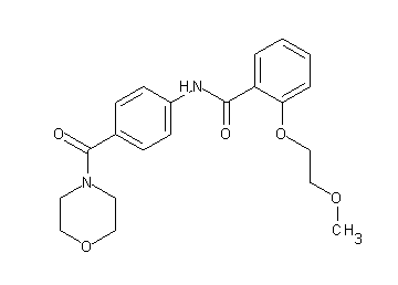 2-(2-methoxyethoxy)-N-[4-(4-morpholinylcarbonyl)phenyl]benzamide