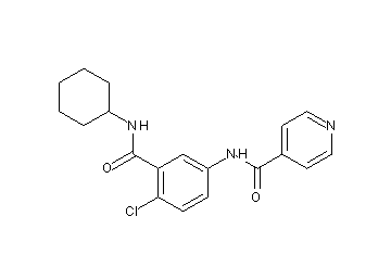 N-{4-chloro-3-[(cyclohexylamino)carbonyl]phenyl}isonicotinamide - Click Image to Close