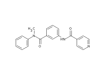 N-(3-{[methyl(phenyl)amino]carbonyl}phenyl)isonicotinamide