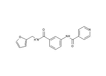 N-(3-{[(2-furylmethyl)amino]carbonyl}phenyl)isonicotinamide - Click Image to Close