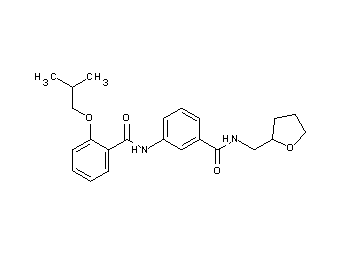 2-isobutoxy-N-(3-{[(tetrahydro-2-furanylmethyl)amino]carbonyl}phenyl)benzamide