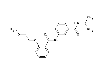 N-{3-[(isopropylamino)carbonyl]phenyl}-2-(2-methoxyethoxy)benzamide - Click Image to Close