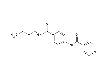 N-{4-[(butylamino)carbonyl]phenyl}isonicotinamide