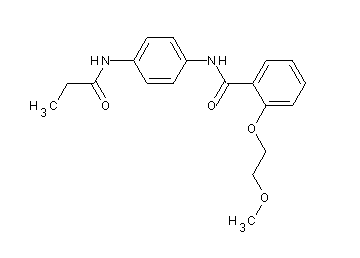 2-(2-methoxyethoxy)-N-[4-(propionylamino)phenyl]benzamide
