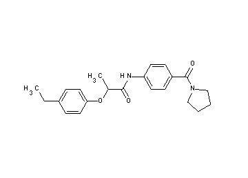 2-(4-ethylphenoxy)-N-[4-(1-pyrrolidinylcarbonyl)phenyl]propanamide