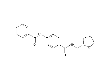 N-(4-{[(tetrahydro-2-furanylmethyl)amino]carbonyl}phenyl)isonicotinamide - Click Image to Close