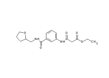 ethyl 3-oxo-3-[(3-{[(tetrahydro-2-furanylmethyl)amino]carbonyl}phenyl)amino]propanoate - Click Image to Close