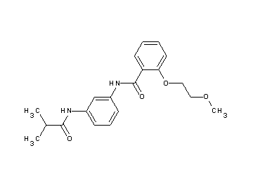 N-[3-(isobutyrylamino)phenyl]-2-(2-methoxyethoxy)benzamide