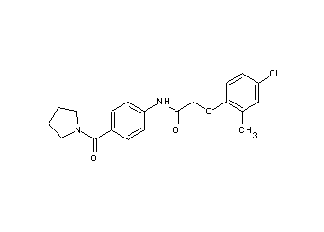 2-(4-chloro-2-methylphenoxy)-N-[4-(1-pyrrolidinylcarbonyl)phenyl]acetamide