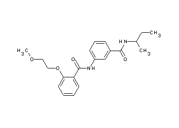 N-{3-[(sec-butylamino)carbonyl]phenyl}-2-(2-methoxyethoxy)benzamide - Click Image to Close