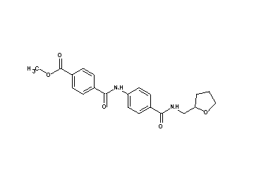 methyl 4-{[(4-{[(tetrahydro-2-furanylmethyl)amino]carbonyl}phenyl)amino]carbonyl}benzoate