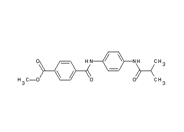 methyl 4-({[4-(isobutyrylamino)phenyl]amino}carbonyl)benzoate
