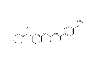 4-methoxy-N-({[3-(4-morpholinylcarbonyl)phenyl]amino}carbonothioyl)benzamide