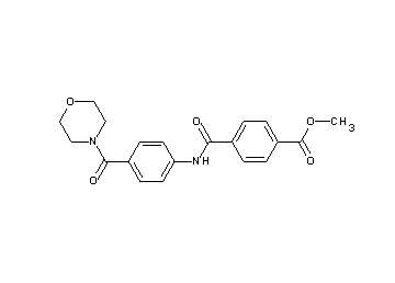 methyl 4-({[4-(4-morpholinylcarbonyl)phenyl]amino}carbonyl)benzoate - Click Image to Close