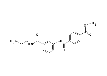 methyl 4-[({3-[(propylamino)carbonyl]phenyl}amino)carbonyl]benzoate
