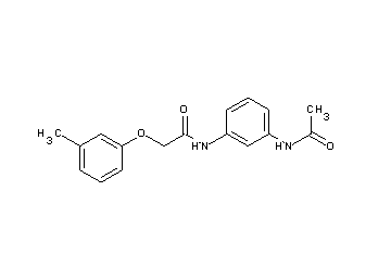N-[3-(acetylamino)phenyl]-2-(3-methylphenoxy)acetamide