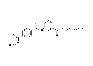 methyl 4-{[(3-{[(2-methoxyethyl)amino]carbonyl}phenyl)amino]carbonyl}benzoate