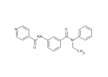 N-(3-{[ethyl(phenyl)amino]carbonyl}phenyl)isonicotinamide