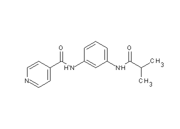 N-[3-(isobutyrylamino)phenyl]isonicotinamide