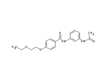 N-[3-(acetylamino)phenyl]-4-(2-ethoxyethoxy)benzamide