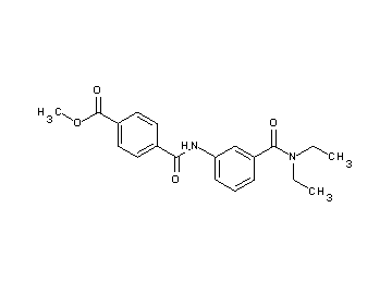 methyl 4-[({3-[(diethylamino)carbonyl]phenyl}amino)carbonyl]benzoate - Click Image to Close