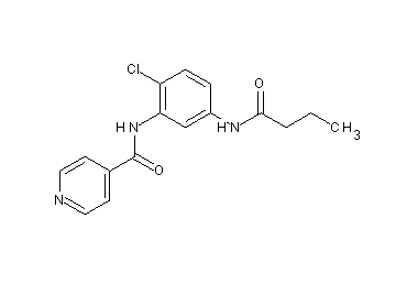 N-[5-(butyrylamino)-2-chlorophenyl]isonicotinamide