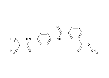 methyl 3-({[4-(isobutyrylamino)phenyl]amino}carbonyl)benzoate