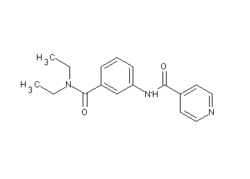 N-{3-[(diethylamino)carbonyl]phenyl}isonicotinamide