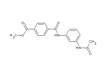 methyl 4-({[3-(acetylamino)phenyl]amino}carbonyl)benzoate