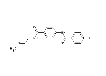 4-fluoro-N-(4-{[(2-methoxyethyl)amino]carbonyl}phenyl)benzamide