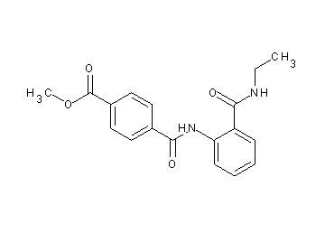 methyl 4-[({2-[(ethylamino)carbonyl]phenyl}amino)carbonyl]benzoate
