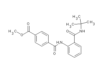 methyl 4-[({2-[(tert-butylamino)carbonyl]phenyl}amino)carbonyl]benzoate