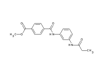 methyl 4-({[3-(propionylamino)phenyl]amino}carbonyl)benzoate
