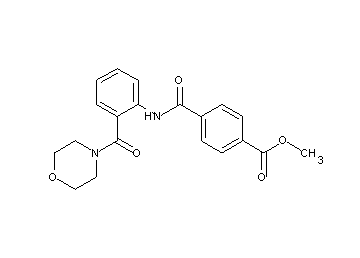 methyl 4-({[2-(4-morpholinylcarbonyl)phenyl]amino}carbonyl)benzoate - Click Image to Close