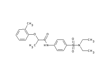 N-{4-[(diethylamino)sulfonyl]phenyl}-2-(2-methylphenoxy)propanamide