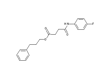 3-phenylpropyl 4-[(4-fluorophenyl)amino]-4-oxobutanoate - Click Image to Close