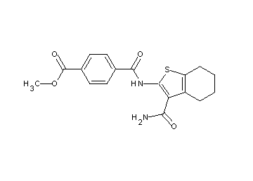 methyl 4-({[3-(aminocarbonyl)-4,5,6,7-tetrahydro-1-benzothien-2-yl]amino}carbonyl)benzoate