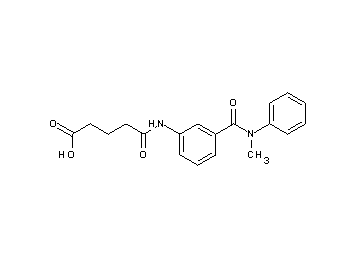5-[(3-{[methyl(phenyl)amino]carbonyl}phenyl)amino]-5-oxopentanoic acid
