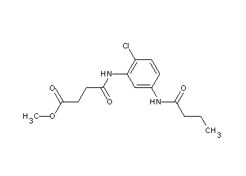 methyl 4-{[5-(butyrylamino)-2-chlorophenyl]amino}-4-oxobutanoate