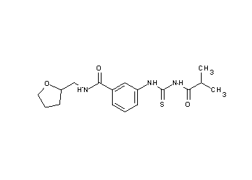 3-{[(isobutyrylamino)carbonothioyl]amino}-N-(tetrahydro-2-furanylmethyl)benzamide