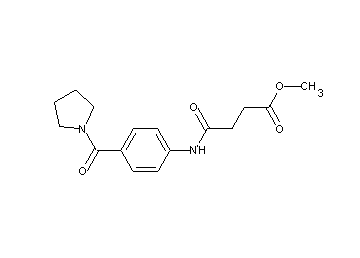 methyl 4-oxo-4-{[4-(1-pyrrolidinylcarbonyl)phenyl]amino}butanoate
