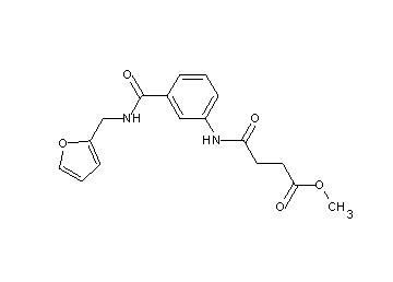 methyl 4-[(3-{[(2-furylmethyl)amino]carbonyl}phenyl)amino]-4-oxobutanoate - Click Image to Close
