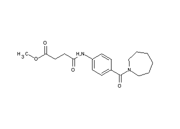 methyl 4-{[4-(1-azepanylcarbonyl)phenyl]amino}-4-oxobutanoate - Click Image to Close